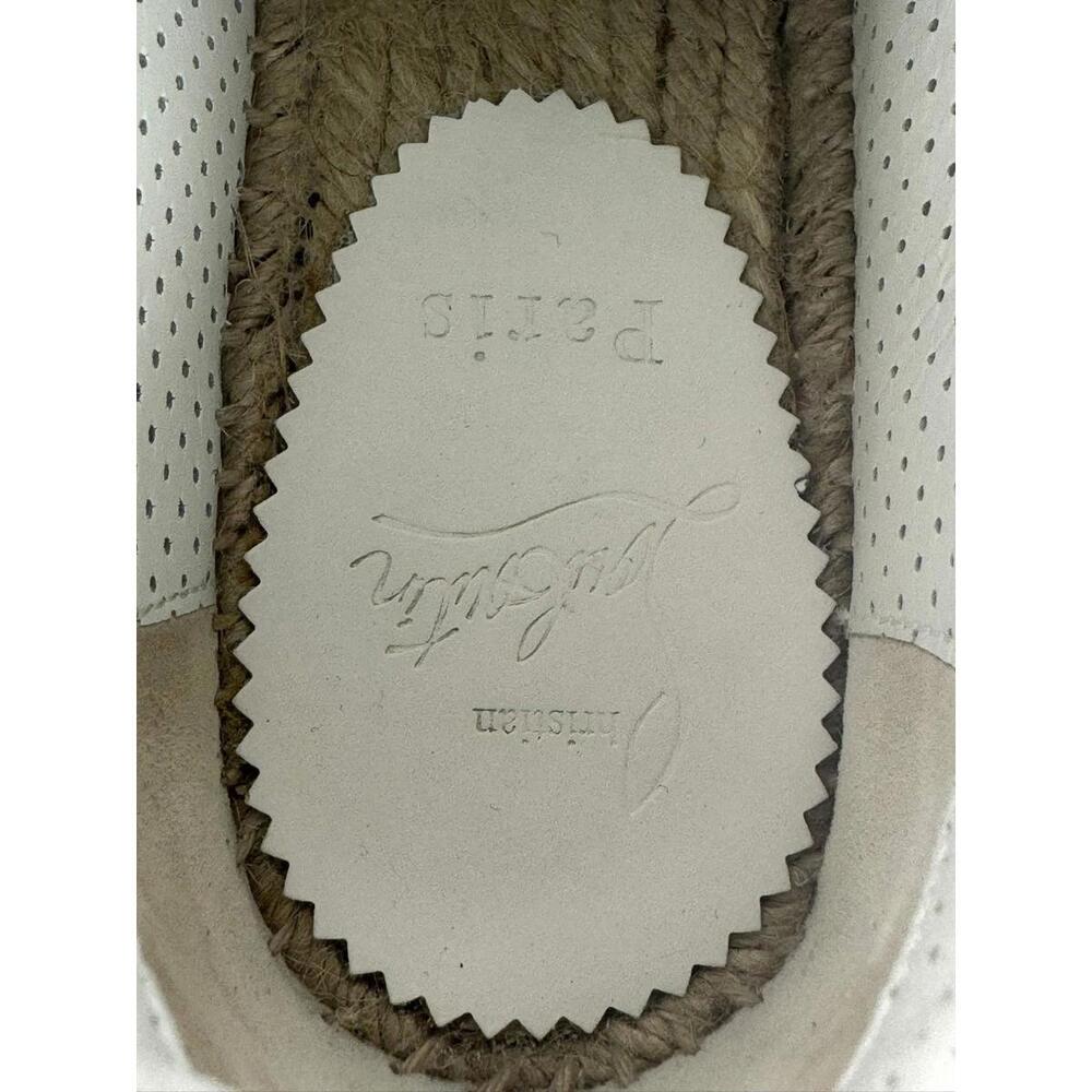 Christian Louboutin Women’s Espasneak Espadrille Sneakers White EU 37 US 7 - Picture 9 of 10